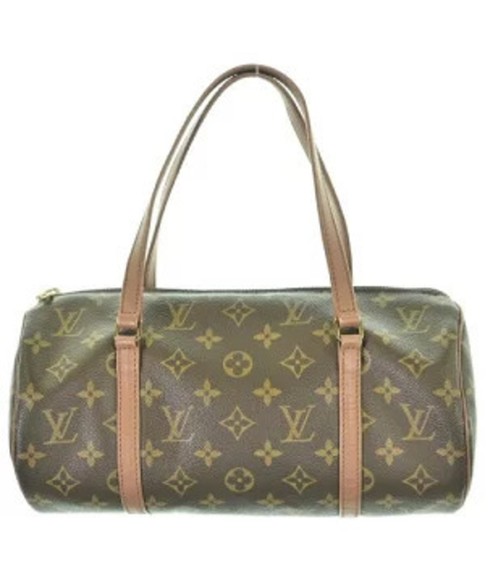 Louis Vuitton Over Leather Tote Bag Brown